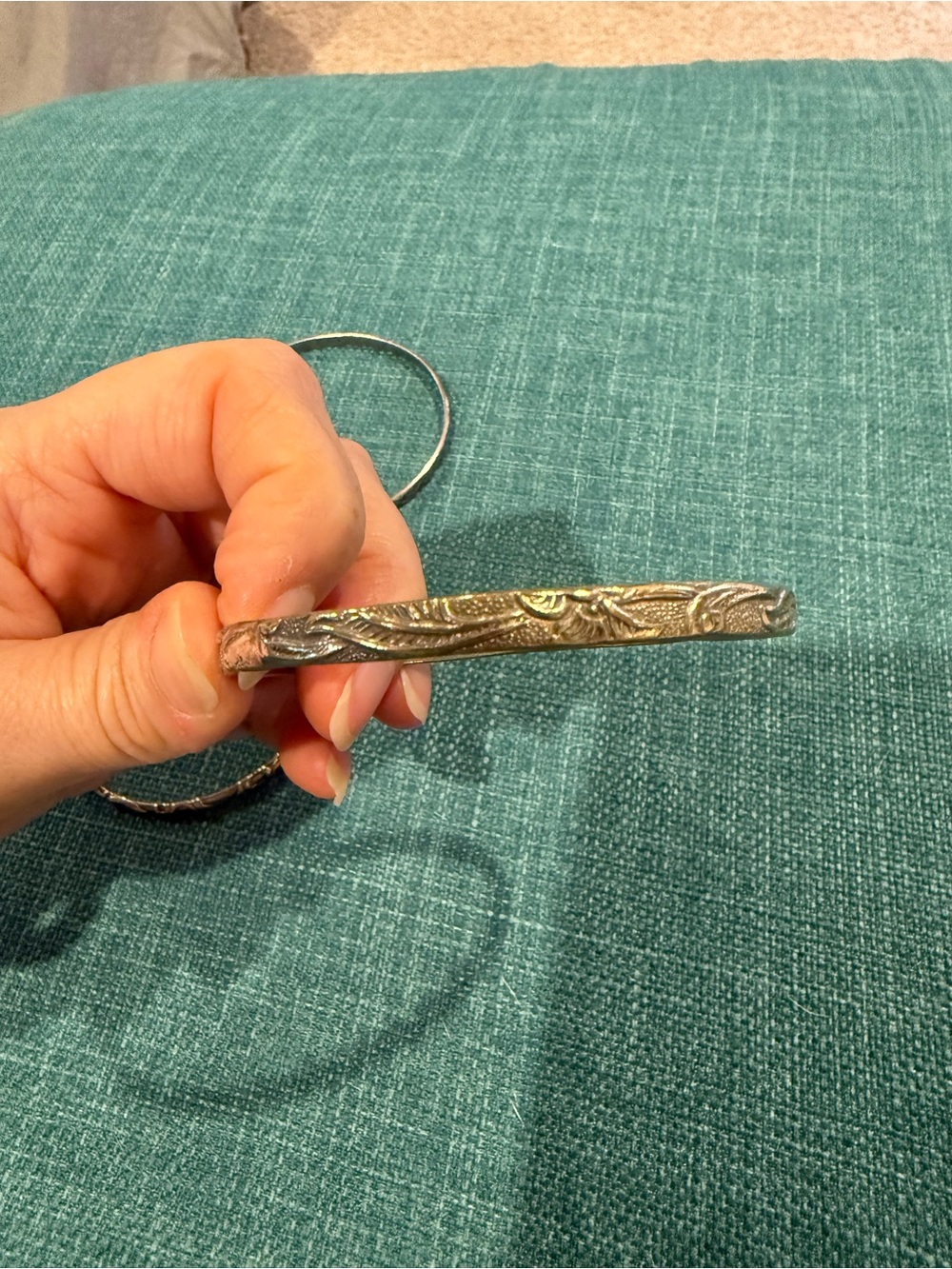 Vintage Taxco and Mexico Bangle Bracelets set of 3!  Beautiful silver bangles! - Picture 5 of 6